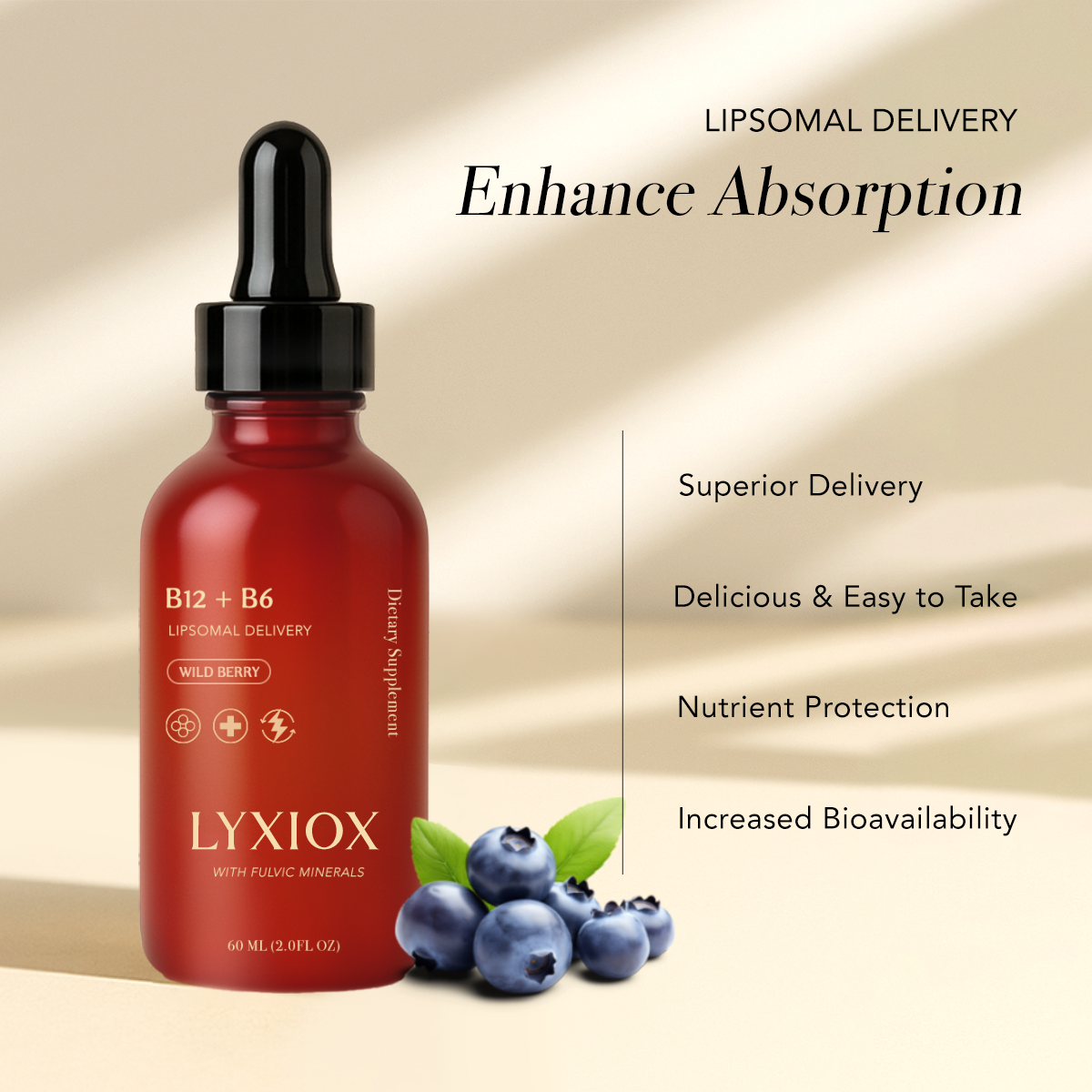 Liposomal Vitamin B12 + B6